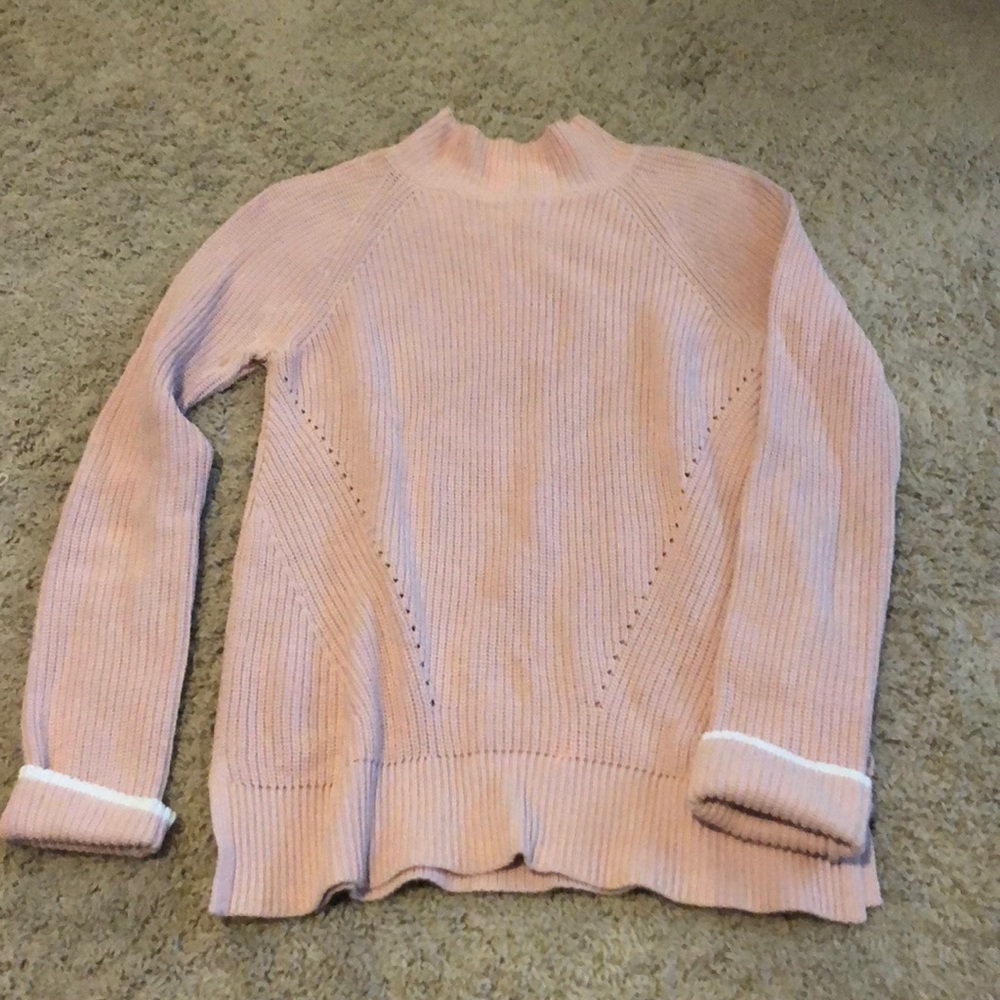Light Pink Turtleneck Sweater